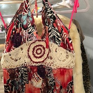 JUNGLE JUICE Catch of fire Silk dress designed by Cedella Marley